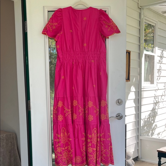 Anthropologie Maeve Somerset Eyelet Maxi Dress - Picture 3 of 7
